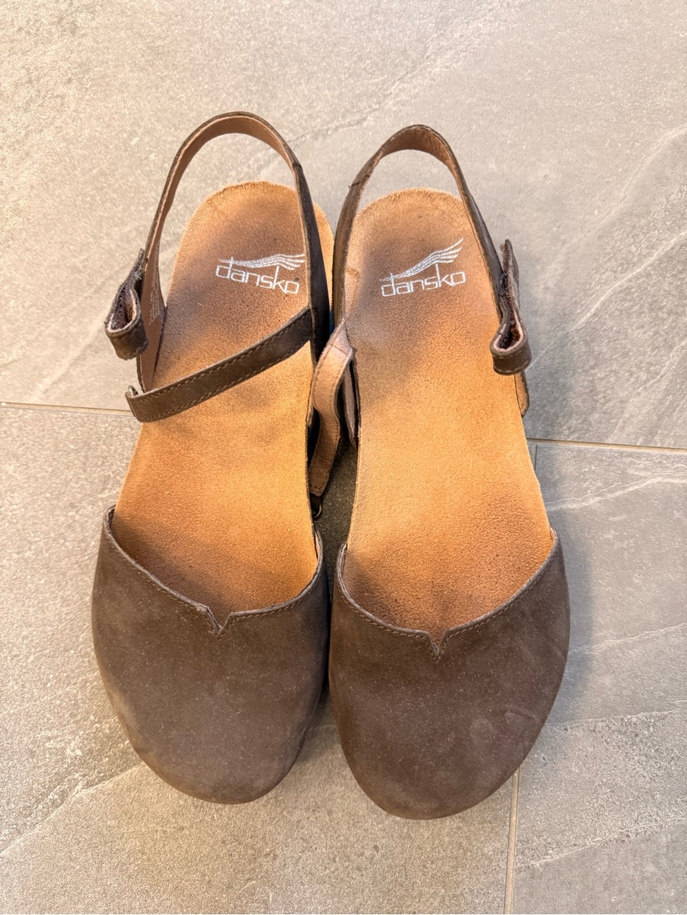 Dansko Brown Suede Slingback Rowan